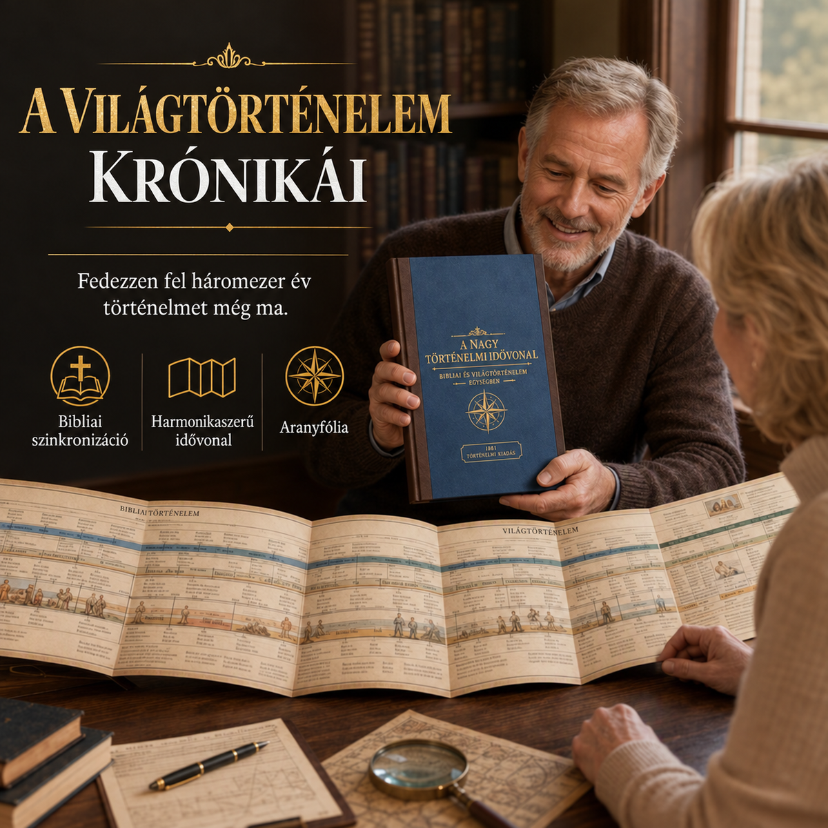 ✝🏛️ Adams Szinkronológiai Történeti Táblázata – Bibliai és világtörténelem egyben 🌏📜