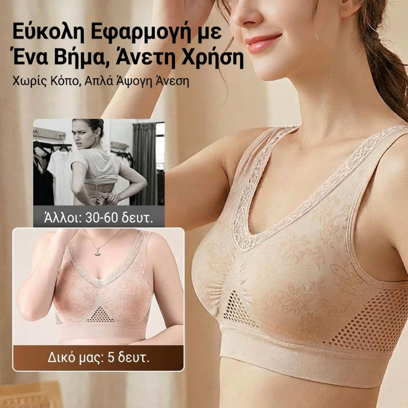 👙TRIAUMPH✨Σουτιέν υψηλής στήριξης από δαντέλα χωρίς ραφές για γυναίκες