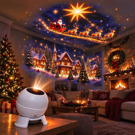 🌈🍭Hivatalos magyarországi márkaüzlet | 🎄 SCNDR® Okos holografikus projektor (HD intelligens dinamikus 5D vetítés)
