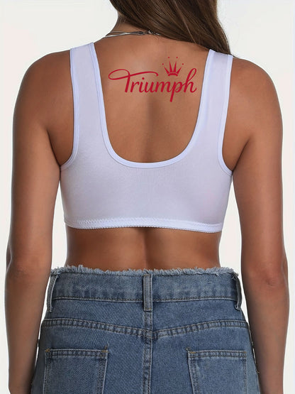 Triumph – 4 részes szett 👑, kényelmes, nyomtatott csipkés melltartó