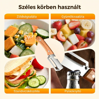 🥕 Többfunkciós konyhai hámozó - rozsdamentes acél