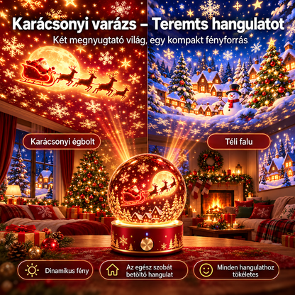 BVJ®🎄🦁2026 PRO MAX 5D intelligens világprojektor Több mint 100 magával ragadó világ létrehozása Bluetooth vezérléssel és hangeffektekkel-maotouying