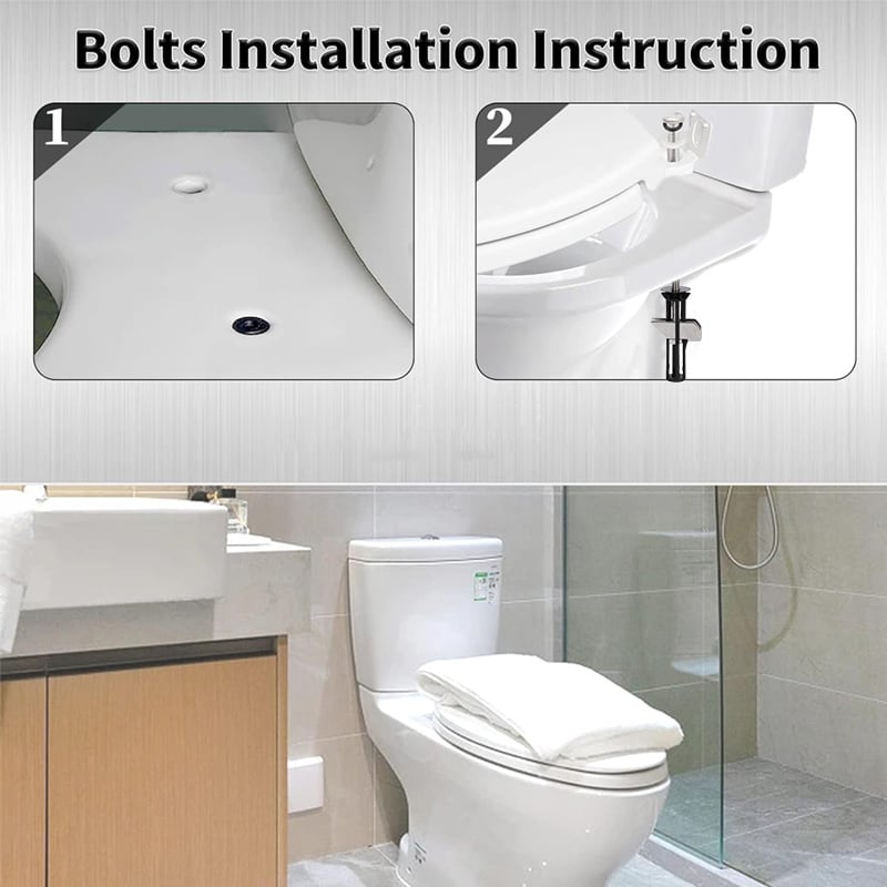 🚽Stabil csavarkészlet a WC-ülőke rögzítéséhez