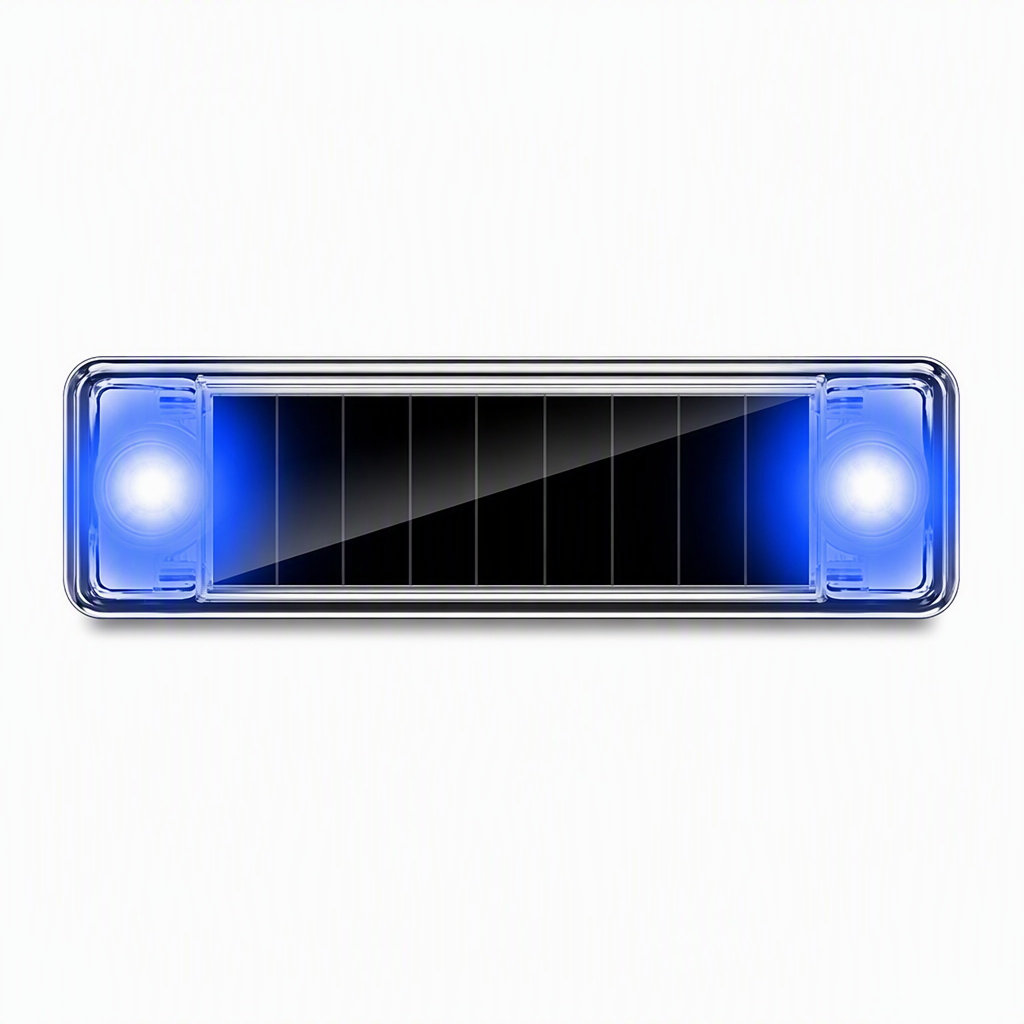🚗Napenergiával működő autószimulátor lopásgátló figyelmeztető lámpa