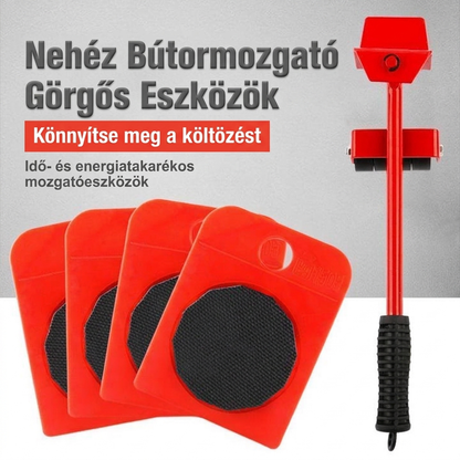 📦🏋️Bútorok szállításához használt csúszósínek – 360°-ban forgatható csúszótalpak, 800 font teherbírású 8 darabos készlet ✨