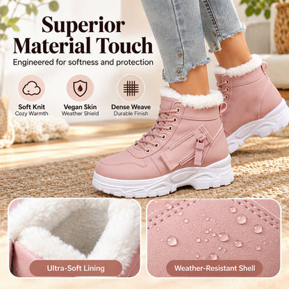 ❄️👢 Női téli meleg plüss bélésű bokacsizma – Kényelmes, melegen tart, divatos ✨