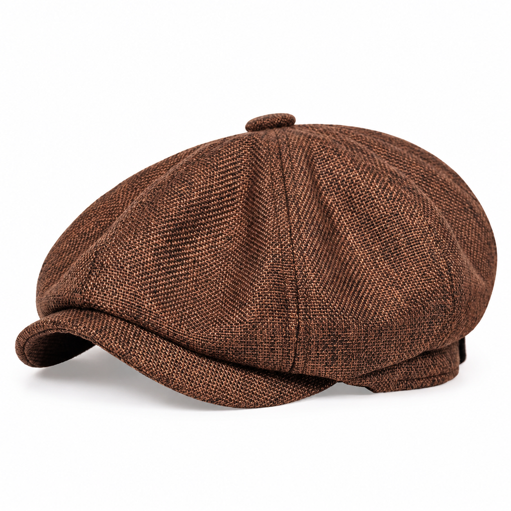 🎩 Brit stílusú nyolcszögletű beret – Vintage, uniszex, alkalmi ✨