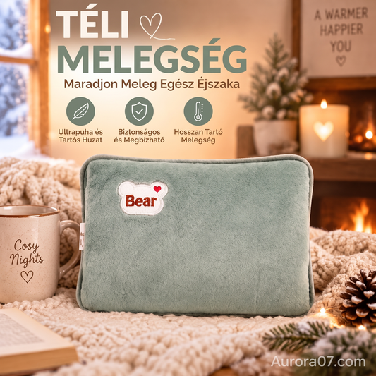 🧊 Újratölthető fűtőzsák puha plüss borítással – téli kéz- és testmelegítő🧤❄️