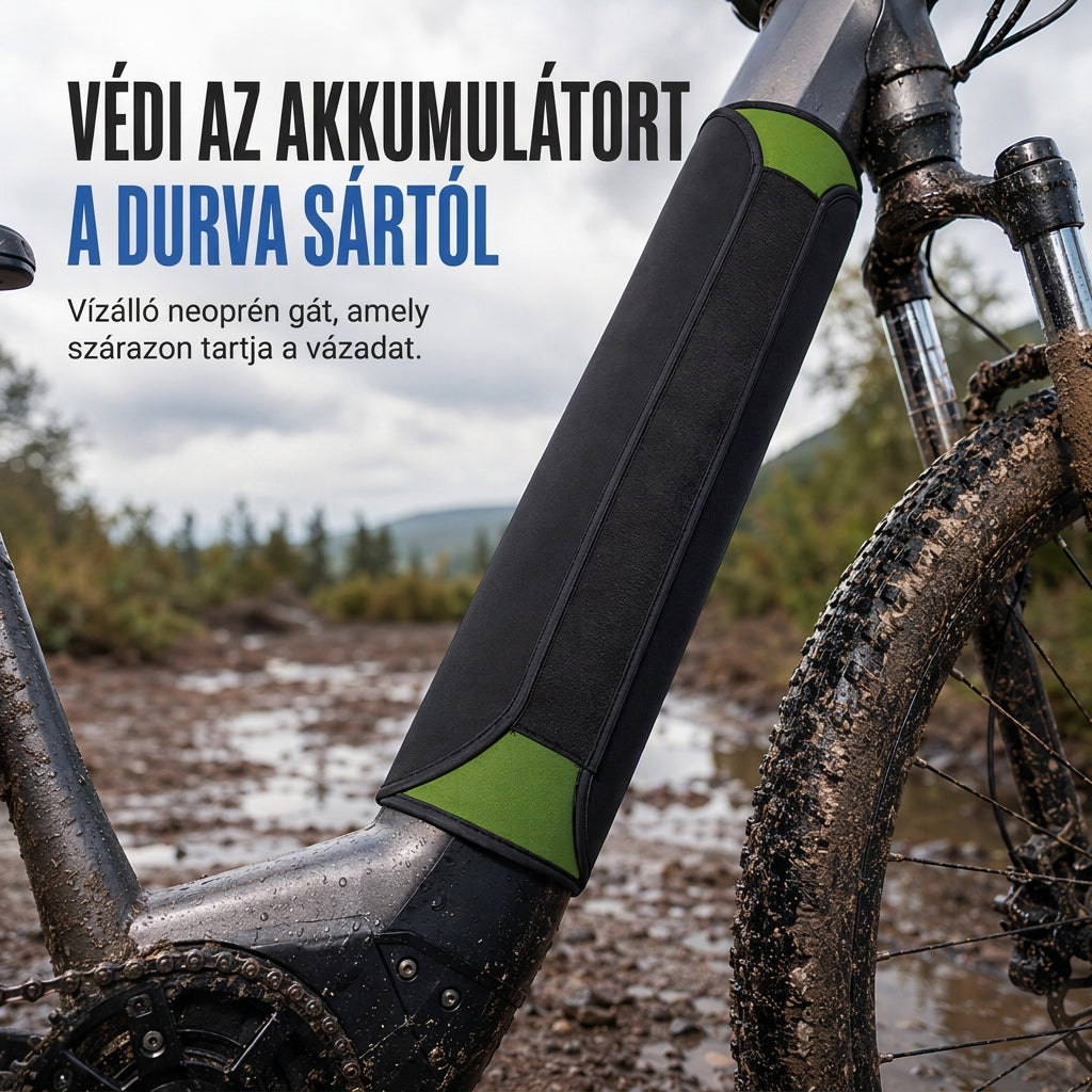 🚲 E-bike akkumulátorvédő – 5 mm-es hőszigetelő neoprén védőhüvely