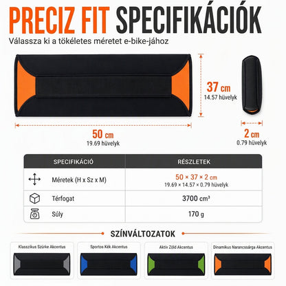 🚲 E-bike akkumulátorvédő – 5 mm-es hőszigetelő neoprén védőhüvely