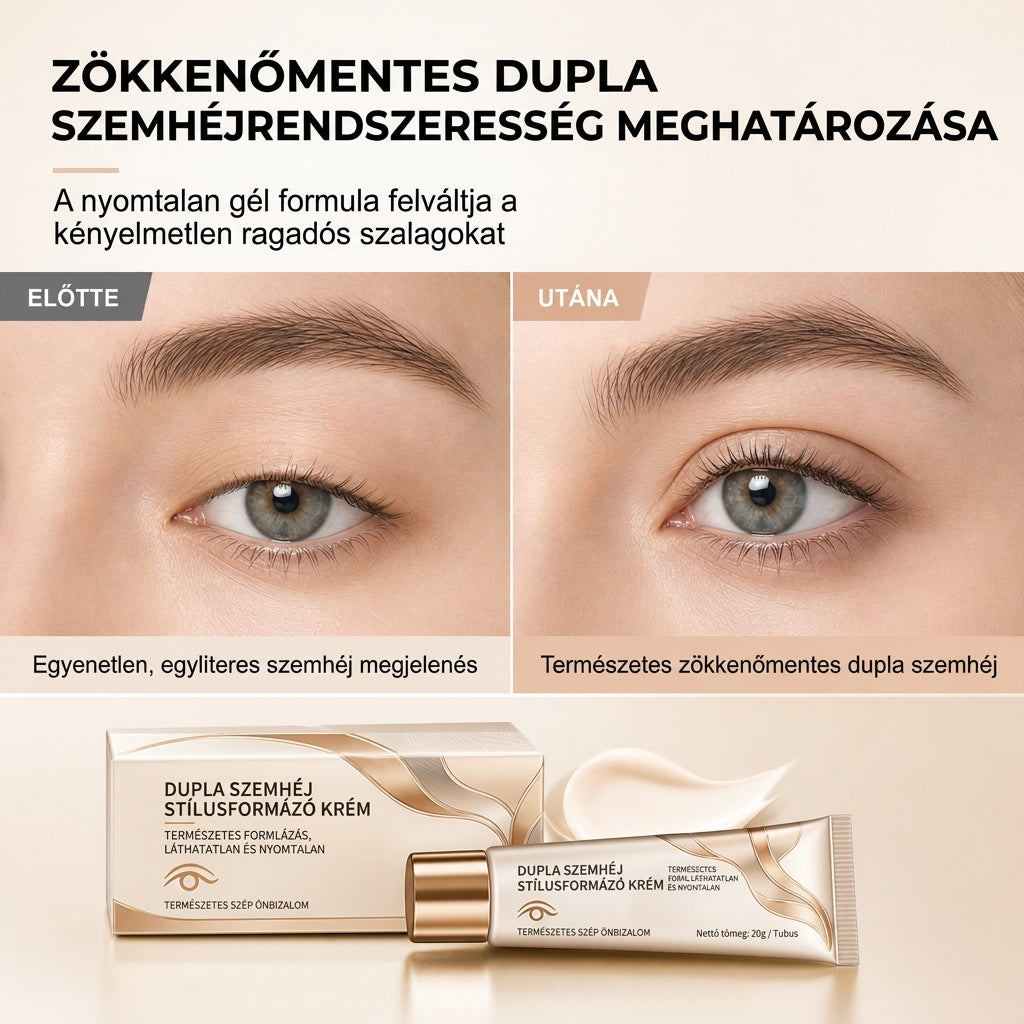 👁️ Láthatatlan dupla szemhéj-gél 💖 A dupla szemhéj-tapasz alternatívája, egész nap tartó kényelem 💄