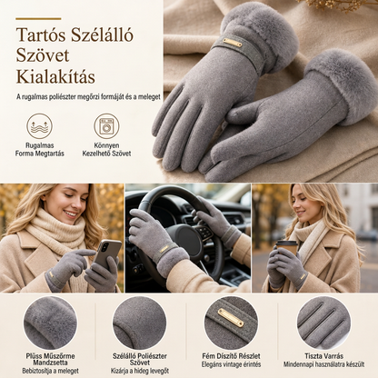 🧤 Női téli érintőképernyős kesztyű – Meleg, praktikus, érintőképernyő-kompatibilis ✨