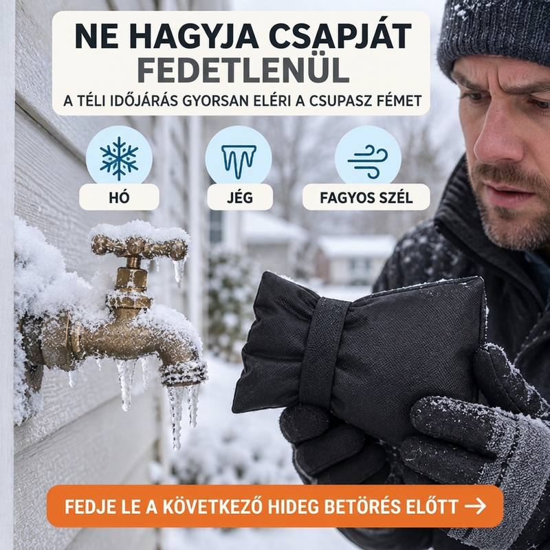 ❄️1+1 ingyen🚰Kültéri kerti csap huzat a téli fagyvédelemért