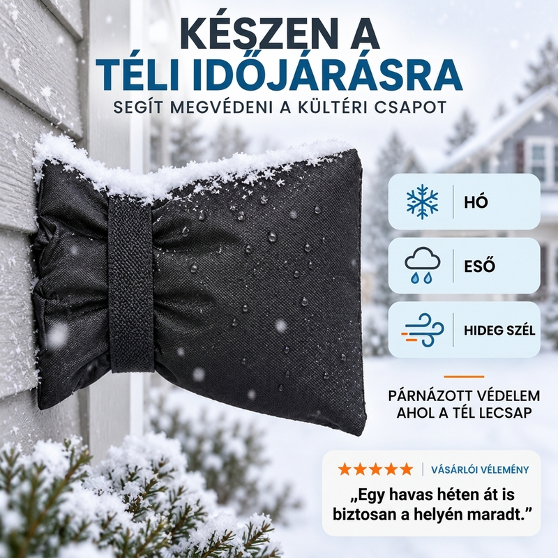 ❄️1+1 ingyen🚰Kültéri kerti csap huzat a téli fagyvédelemért