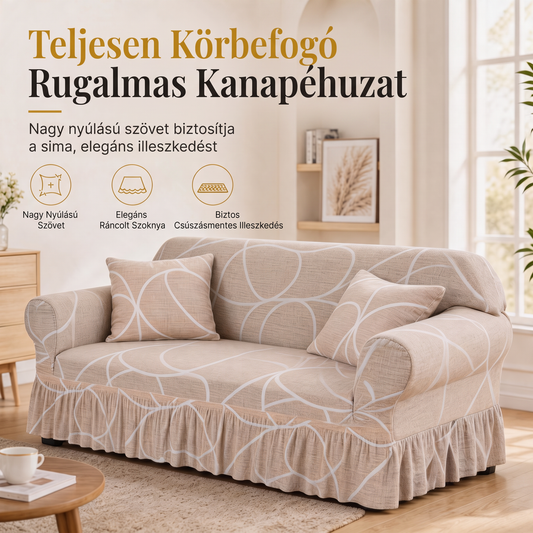 🛋️ Univerzális, rugalmas, teljes lefedésű kanapéhuzat