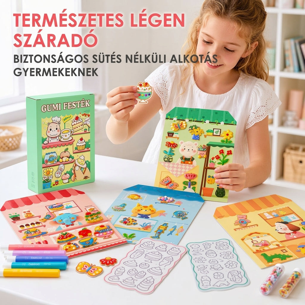 ✨ Készíts hámló ablakdíszeket pillanatok alatt! Sütés nélküli DIY zselés matrica szett 🎨