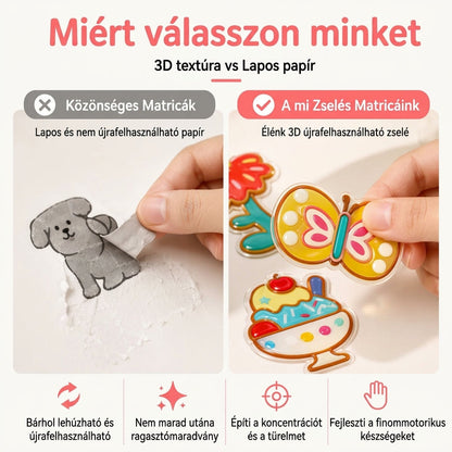 ✨ Készíts hámló ablakdíszeket pillanatok alatt! Sütés nélküli DIY zselés matrica szett 🎨