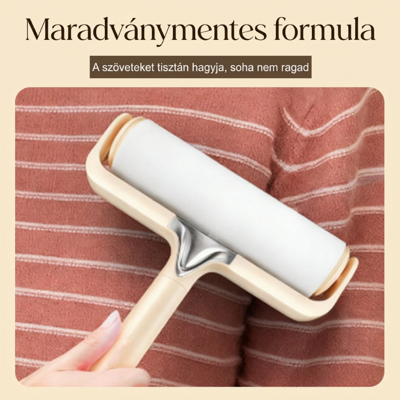 Távolítsa el a kisállatszőrt és a szöszöket azonnal! 10 cm széles, nyomot nem hagyó szöszeltávolító henger