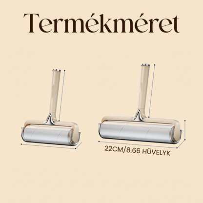 Távolítsa el a kisállatszőrt és a szöszöket azonnal! 10 cm széles, nyomot nem hagyó szöszeltávolító henger